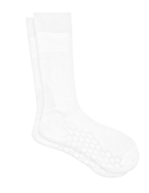 Combed Cotton Padded Crew Socks - Green