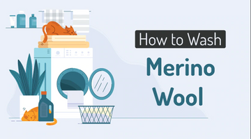 How to wash merino wool - infographic