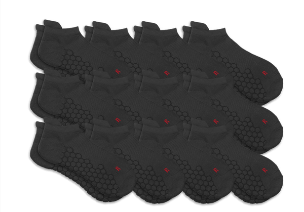 Merino Wool Padded Ankle Socks - Men & Women - 12-Pack