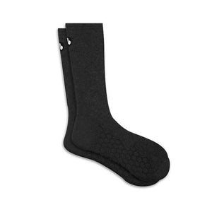 Merino Wool Padded Crew Socks - Grey